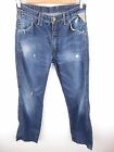 R1207 Replay Jeans Pants Denim Original Straight Ripped Size W31 L34
