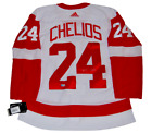 CHRIS CHELIOS signed (DETROIT REDWINGS) Adidas authentic size 50 jersey BECKETT