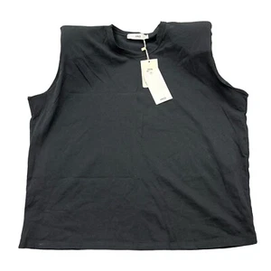 MNG schwarz Tank Schulterpolster Größe Small Oversized neu mit Etikett - Bild 1 von 10