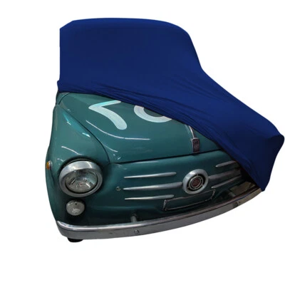Indoor car cover fits Fiat 600 bespoke Le Mans Blue cover Without mirrorpockets Foto 1 de 4