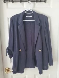 COCO Y CLUB Navy Jacket Size L - Picture 1 of 14