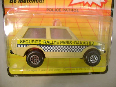 MATCHBOX LESNEY SUPERFAST #20 BEIGE RANGE ROVER RALLYE SECURITE-PARIS-DAKAR 83 - Image 1 of 4