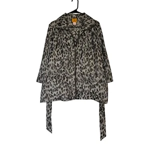 Ruby Rd. Zip Up Jacket, Women’s 12, 100% Polyester, Animal Print - Picture 1 of 8