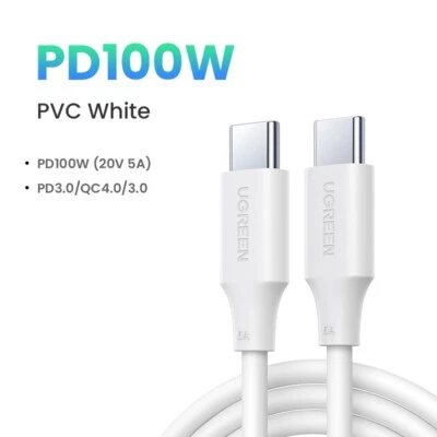 UGREEN 100W USB Type C To USB C Cable PD Fast Charging Cord For Xiaomi Macbook - Image 1 of 4