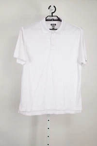 Snake Eyes Polo Shirt Mens Large White Dry 18 Short Sleeve - Picture 1 of 8