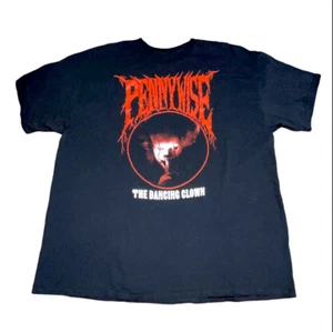 T-shirt clown IT Pennywise taglia 2X galleggerai troppo nera 100% cotone maglietta film - Foto 1 di 7