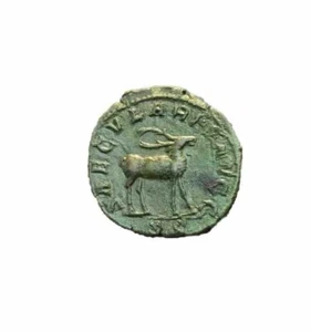 EMPEROR PHILIP I Ancient Roman Coin Sestertius 244-49AD SECULAR GAMES STAG 19.1g - Picture 1 of 2