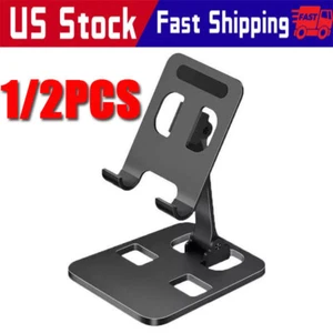 Universal Metall Schreibtisch Tischplatte Handy iPad Tablet Ständer Halter Faltbar Verstellbar - Bild 1 von 16