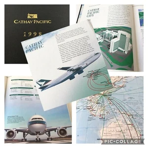 Cathay Pacific Airlines 1998 Mapas Calendario Historia Planificador de Vuelo Efímero - Imagen 1 de 12