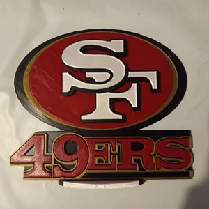 Insegna supporto logo 3D San Francisco 49ers, stampata in 3D 3 pollici di larghezza - Foto 1 di 10