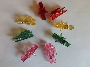 24 x Deko Klammern Geschenkklammern verschiedene Farben - Bild 1 von 5