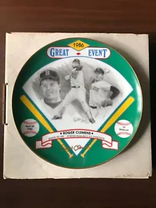 ROGER CLEMENS Firmato Hackett American Baseball Plate Red Sox Auto Raro 135/200 - Foto 1 di 4