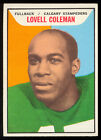 1965 TOPPS CFL FOOTBALL #18 Lovell Coleman NM Calgary Stampeders Michigan univ