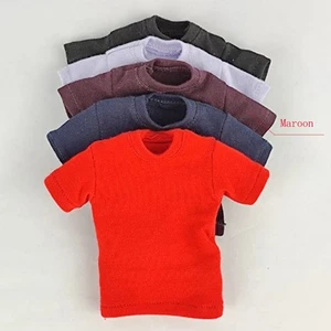 Camiseta 1:6 Hombre Granate Manga Corta Ropa Ajuste 12"" TBL PH Figura de Acción ToyS - Imagen 1 de 12
