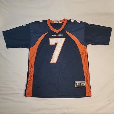 Винтажная футболка 1995 Starter John Elway Denver Broncos размер L/XL NFL квотербек - Изображение 1 из 4