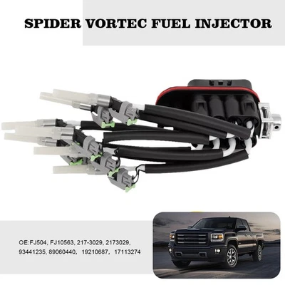 Spider Vortec Fuel Injector Fit 1996-2000 Chevy Chevrolet C/K GMC 1500 2500 3500 Foto 1 de 4