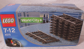 LEGO 4515 9V Electric Train Straight Tracks Rails NEW & Sealed World City 2003