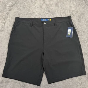 Polo Ralph Lauren Tech Shorts neu mit Etikett Herren 38 schwarz Chino Performance 10" Schrittlänge - Bild 1 von 8