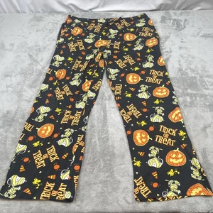 Peanuts Snoopy Halloween Pants Mens Large Trick Or Treat Woodstock Pajama Lounge - Picture 1 of 15