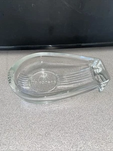 VTG Holophane Light Advertising Clear Glass Ashtray Shaped Like Lighting. - Picture 1 of 1