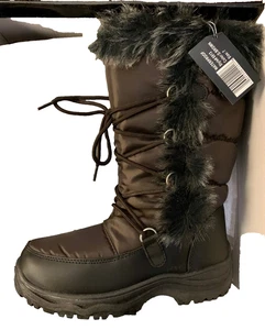 Made For Snow wasserdichte Stiefel seitlicher Reißverschluss & Schnürung gefüttert Größe 8 - Bild 1 von 6