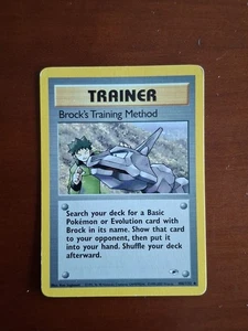 Card Pokémon Brock's Training Method 106/132 Gym Heroes EXCELLENT ENGLISH 1999 - Imagen 1 de 2