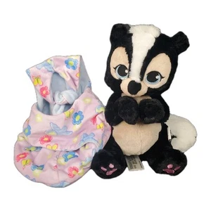 Disney Swaddle Babies Flower Skunk Plush Baby With Carrying Pouch - Picture 1 of 6