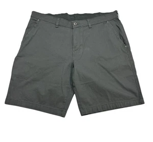 Wetterfeste Vintage Shorts Herren 38-40 grau Ripstop Canvas Komfort Gummibund - Bild 1 von 11