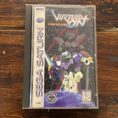 Virtual On: Cyber Troopers (Sega Saturn, 1996) CIB Reg Card NM Disc - Image 1 of 4