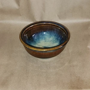 Studio Art Pottery Handmade Glazed Ceramic Bowl Natural Colors Signed Stainton - Picture 1 of 10