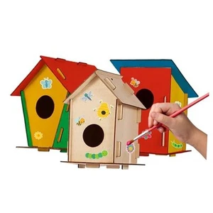 9 DIY Bird House Kits For Children to Build - Wood Birdhouse Kits For Kids to - Picture 1 of 7