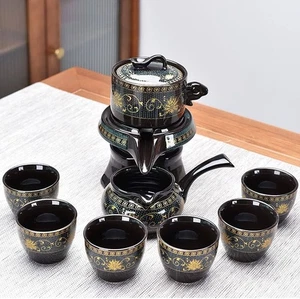 Tetera de cerámica semiautomática perezosa té té chino de kung fu - Imagen 1 de 4