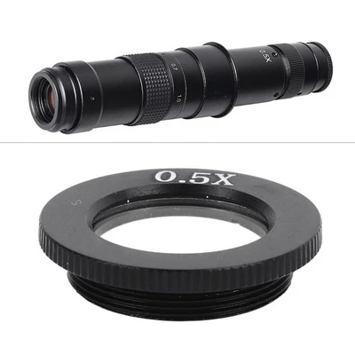 0.5X Optical Objective Lens Monocular Microscope Parallel Light Objective Lens☀ - Image 1 of 4