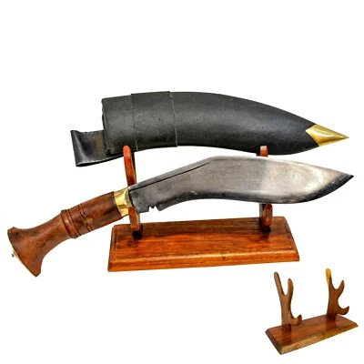 Faca tibetana Nepal Khukuri Kukri Gurkha Gorkha Bowie facão bainha estojo suporte - Imagem 1 de 4
