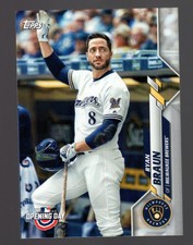 2020 Topps Opening Day Ryan Braun Baseball Card Milwaukee Brewers