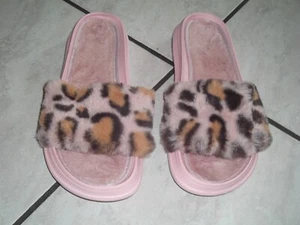 Tolle offene Damen Schuhe mit Kunstfell Gr 37 @@ NEU @@ - Bild 1 von 5