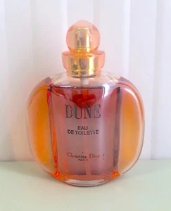 LOTTO SPRAY EAU DE TOILETTE VINTAGE CHRISTIAN DIOR DUNE 100 ml #9A01 V.RARO 1999 - Foto 1 di 5