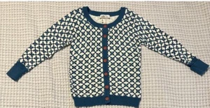 Matilda Jane Windy City Cardigan Sweater Girls Secret Fields Striped Size 4 - Picture 1 of 3