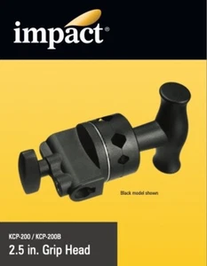 Impact Grip Head for Lights and Accessories 2.5" Diameter (Black) New In Box - Picture 1 of 8