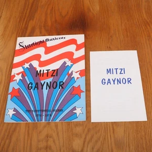 Mitzi Gaynor 1976 Konzertprogramm & Ticket Starlight Musicals Indianapolis - Bild 1 von 7