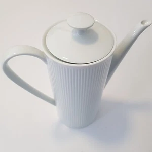 Arzberg Germany Coffee Tea Pot 6 cup #27 white porcelain vintage 1970s MCM - Picture 1 of 15