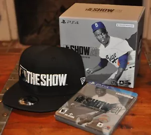 MLB The Show 21 Play Station 4 Jackie Robinson deluxe edition NEW w BOX SNAPBACK - Picture 1 of 3