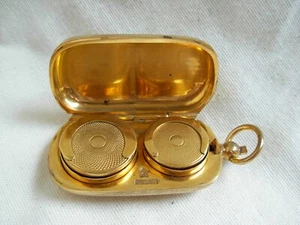 ANTIQUE ENGLISH GOLD FILLED COIN HOLDER,EARLY 20th CENTURY. - Picture 1 of 11