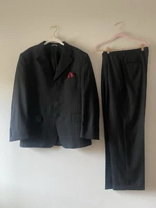 Sergio Valentino Super 150”s Mens Suit Wool Size 50 Italy/ US 40 Pants 34x29 - Picture 1 of 16