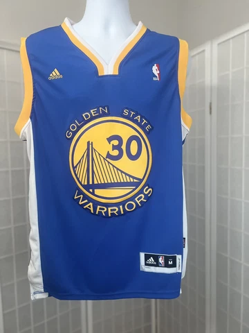 NWOT Stephen Curry #30 Golden State Warriors Adidas NBA Stitched Jersey Sz M Cover
