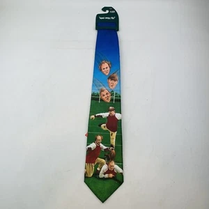 The Three Stooges Football Tie Wally Wear Comedy Necktie 1995 New with Tag - Picture 1 of 9