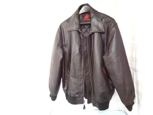 WINCHESTER Brand Leather Jacket Black Coat MENS Medium - Picture 1 of 9
