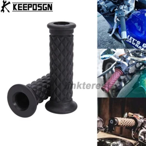 7/8'' Motorcycle Hand Grip Handlebar End Rubber for HONDA KAWASAKI SUZUKI YAMAHA - Picture 1 of 31