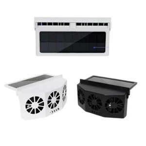 Ventilador de refrigeración de coche con alimentación solar/USB de 3 cabezales ventilación de aire ventilación de escape - Imagen 1 de 12