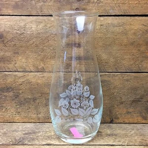 Vintage FTD 7" Vase with Etched Flower Design 1989 Made in Turkey - Picture 1 of 4